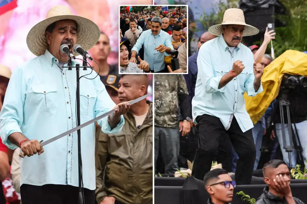 Venezuelan leader Nicolás Maduro performs, dances, and vows to 'break the teeth' of the 'North American empire'