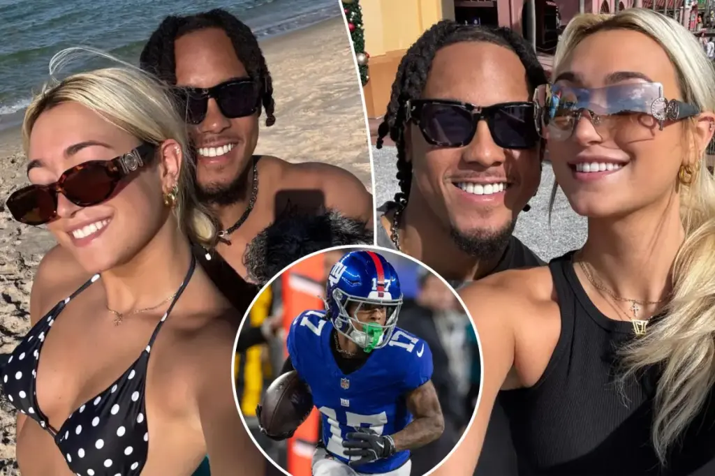 Wan'Dale Robinson shares details about his bye week getaway with his girlfriend.