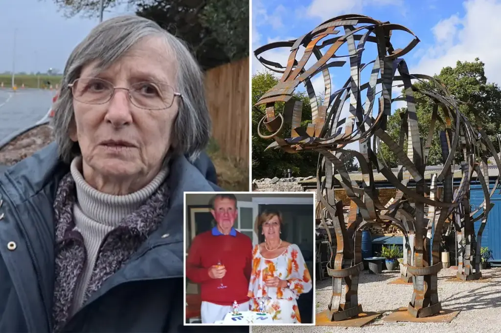 Widow Wendy Pleasant, whose husband was killed by cows, outraged as council places bull statue outside her home