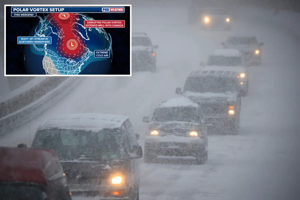 Winter storm set to affect Northeast Coast with severe cold from Polar Vortex, bringing snow to millions