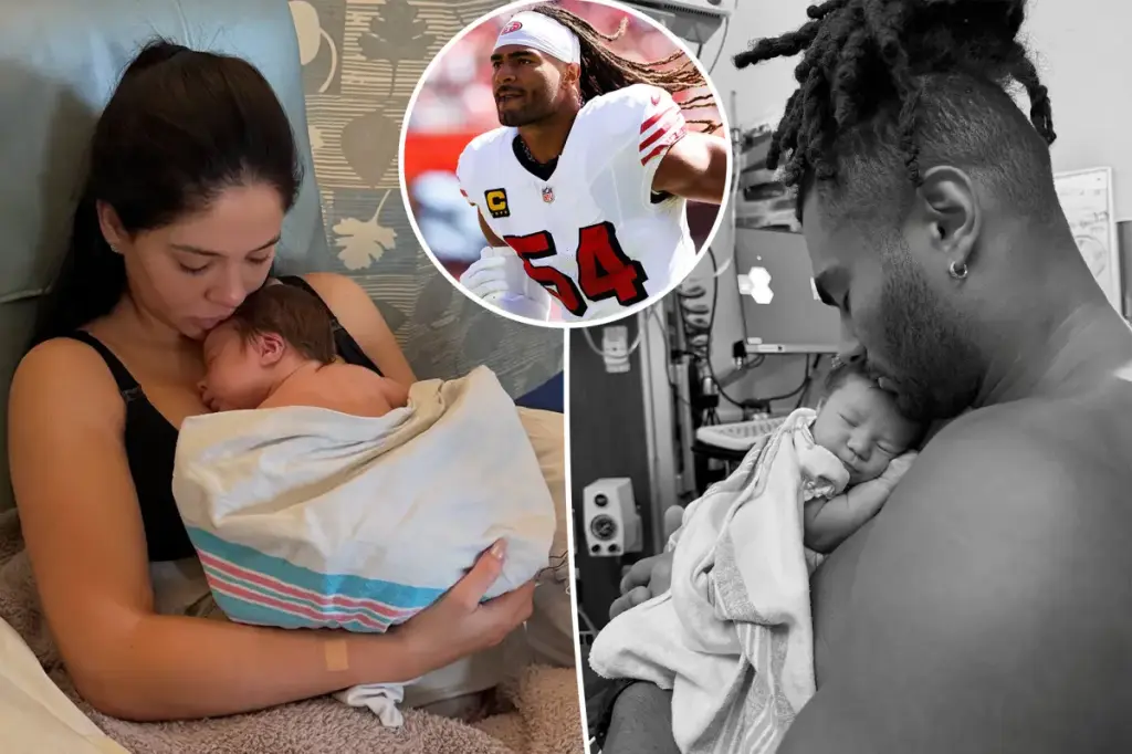 49ers linebacker Fred Warner and his wife share the news of their baby girl's arrival.