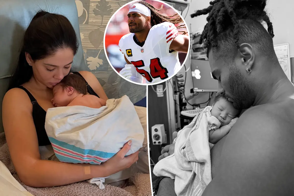 49ers linebacker Fred Warner and his wife share the news of their baby girl's arrival.