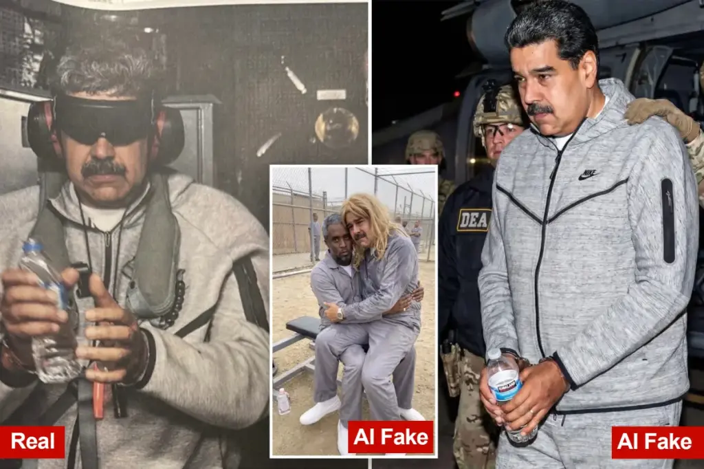 AI-generated deepfakes of Nicolás Maduro go viral on social media, showing the Venezuelan leader in prison with Sean 'Diddy' Combs.