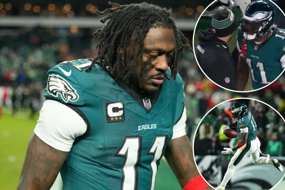 A.J. Brown avoids Eagles media following sideline incident and poor performance in what may be his last game with the team.