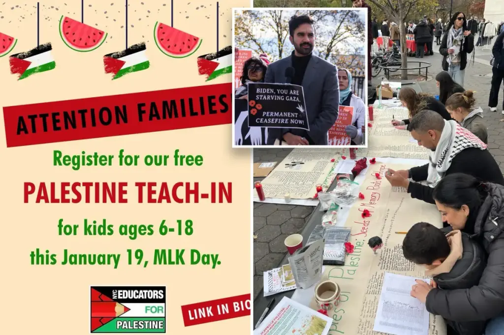 Activist NYC teachers organization schedules 'Teach-in for Palestine' on Martin Luther King Jr. Day
