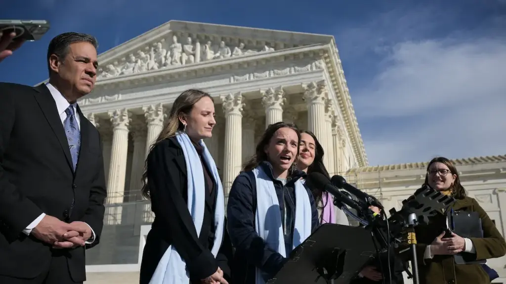 Activists for women's sports respond to disorderly Supreme Court hearing