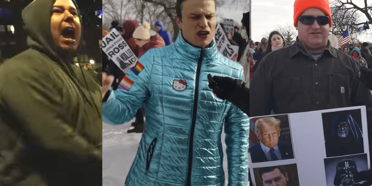 Additional extreme footage against ICE: 'I am a liberal, leftist, pagan, lesbian, transgender woman, and witch.'