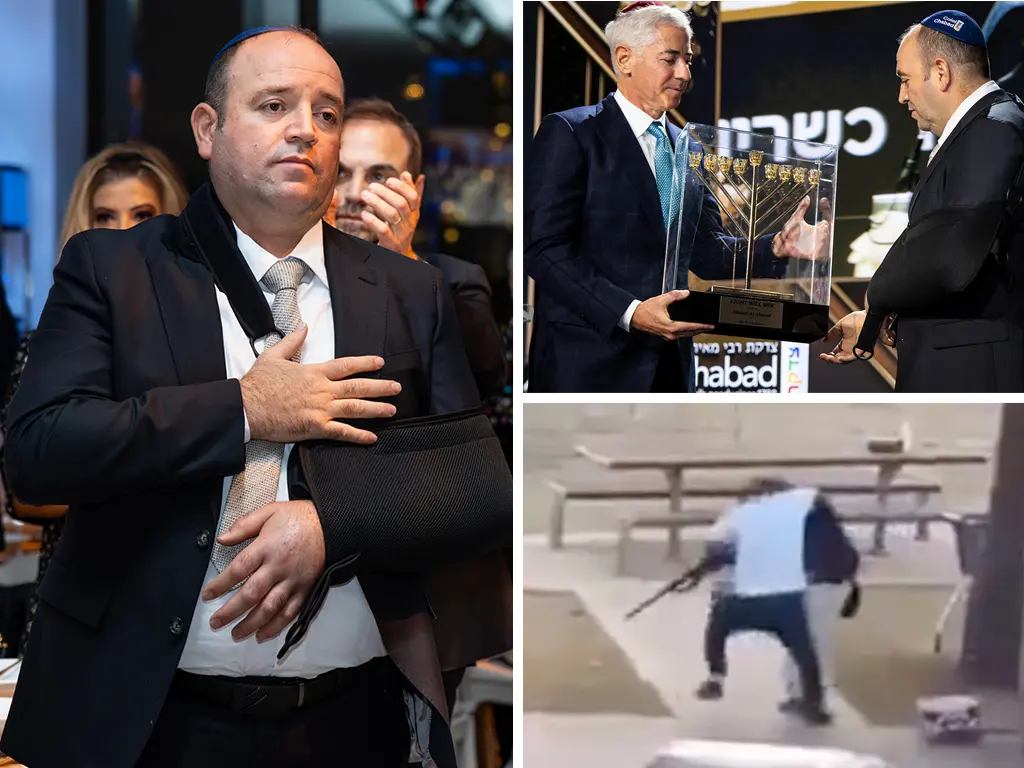 Ahmed Al-Ahmed, the Bondi Beach hero, recognized at NYC Chabad event