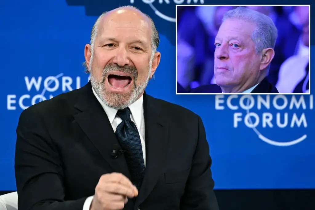 Al Gore confronts Commerce Secretary Howard Lutnick following Trump's official speech at Davos