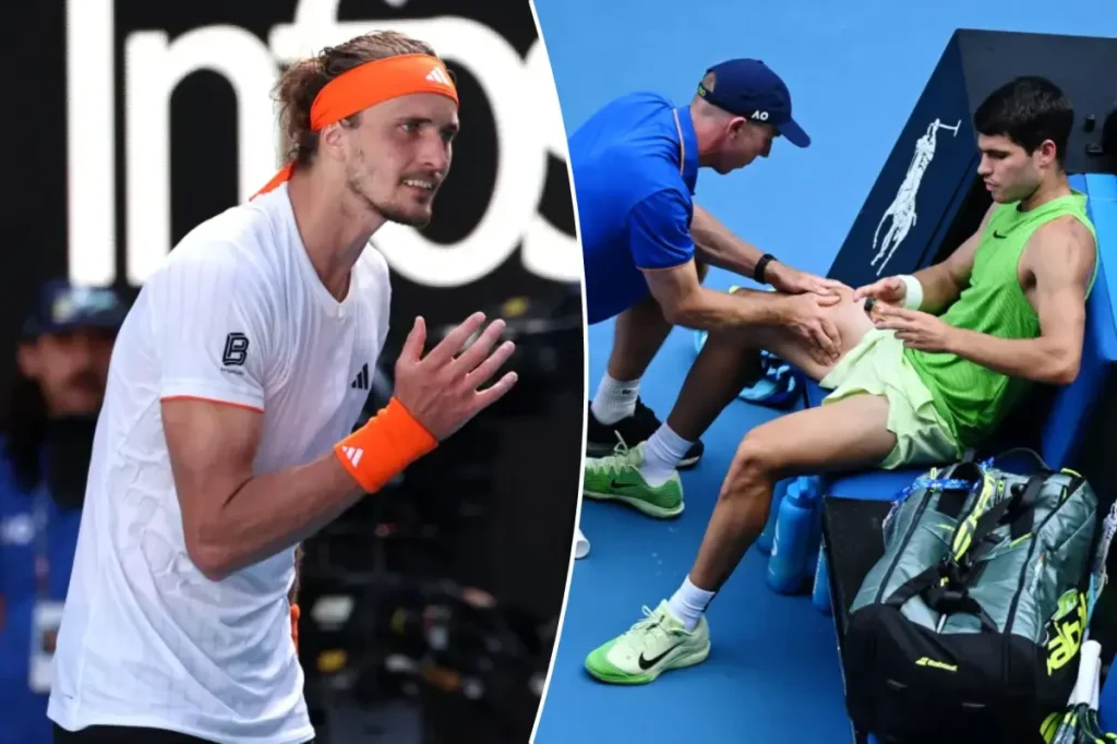 Alex Zverev upset about 'nonsense' Carlos Alcaraz ruling in Australian Open