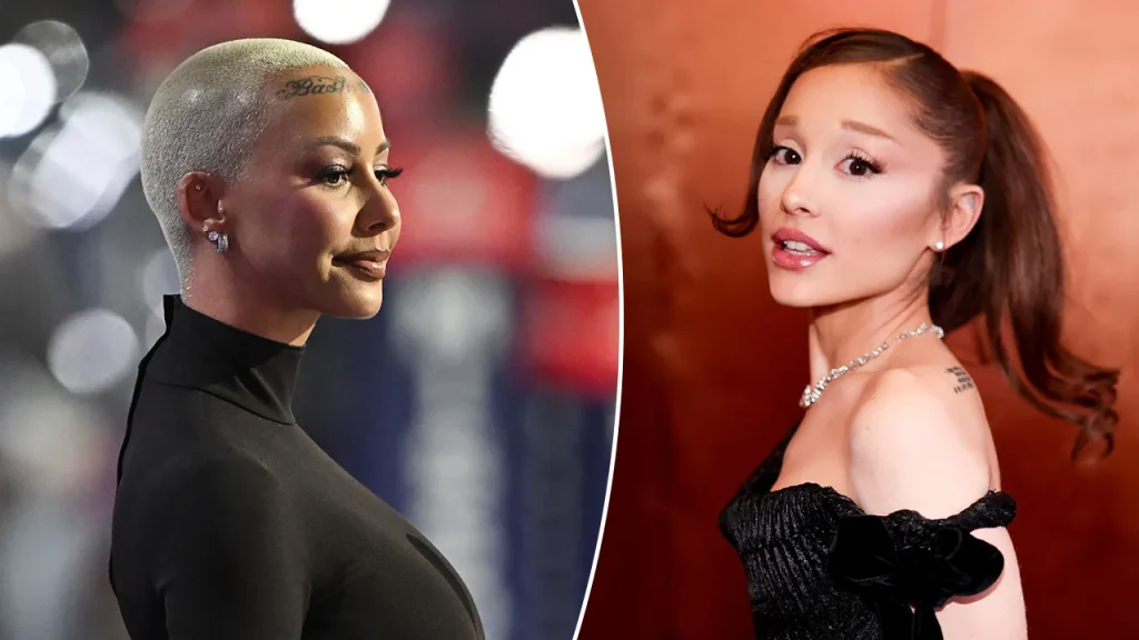 Amber Rose voices her disapproval of Ariana Grande's 'no work' message during the ICE protest.