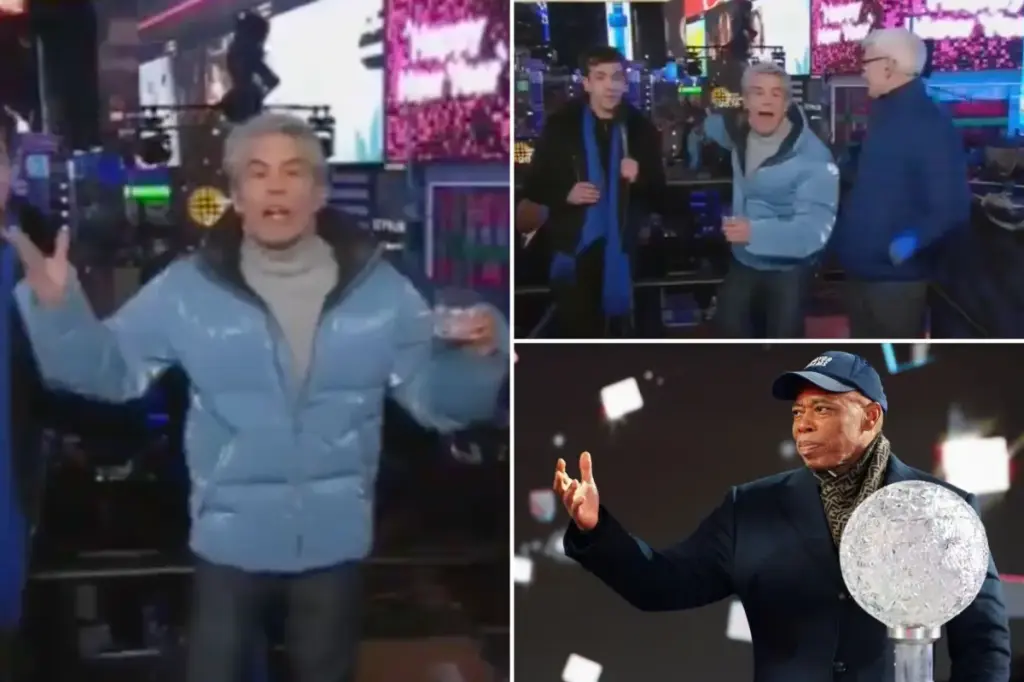 Andy Cohen criticizes former NYC Mayor Eric Adams in a passionate outburst after the Times Square ball drop