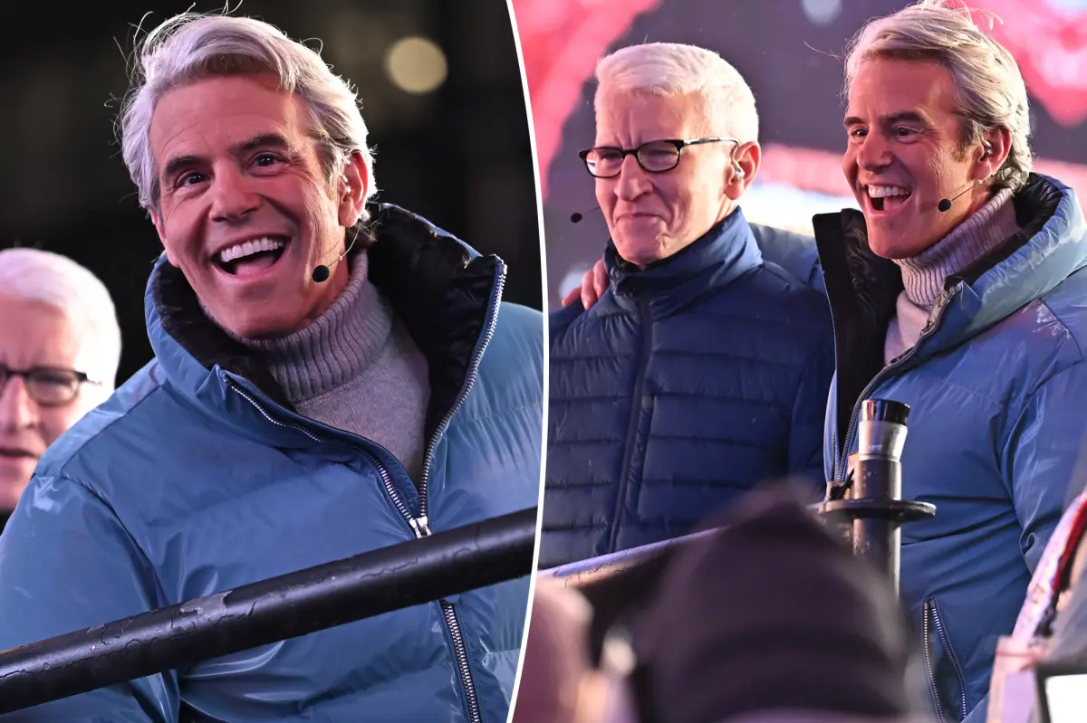 Andy Cohen responds to rumors about plastic surgery following the New Year's Eve event.