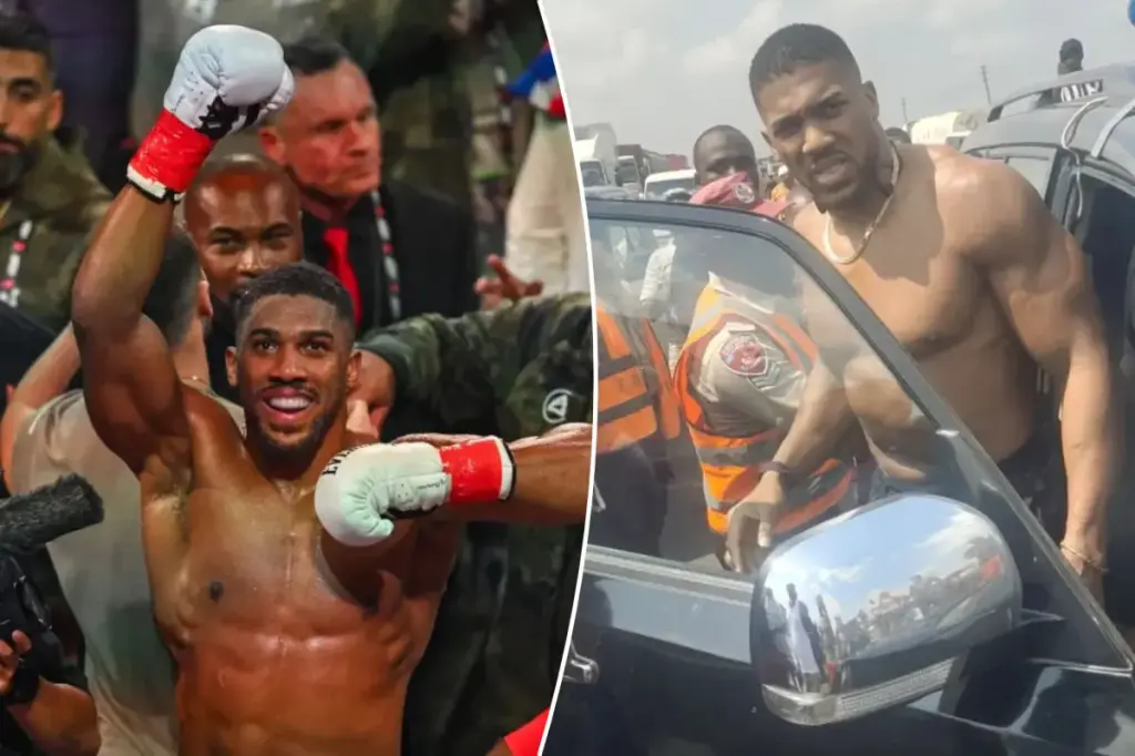 Anthony Joshua discharged from hospital following car accident in Nigeria