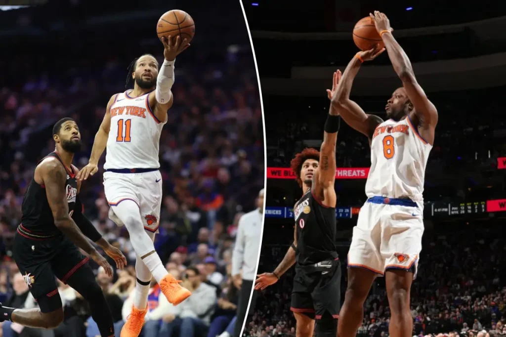 Anunoby's standout performance helps Knicks overcome 76ers' late comeback for a rivalry victory