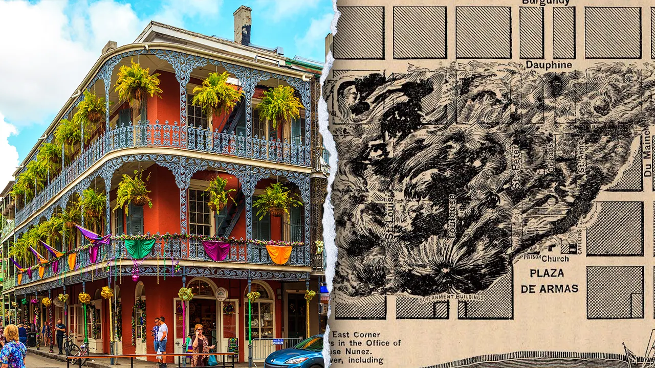 Artifacts from the 1788 and 1794 fires in New Orleans discovered in the French Quarter