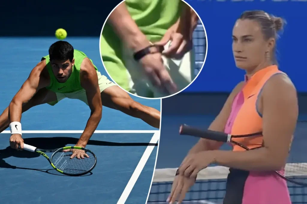 Aryna Sabalenka and Carlos Alcaraz required to take out devices at the Australian Open