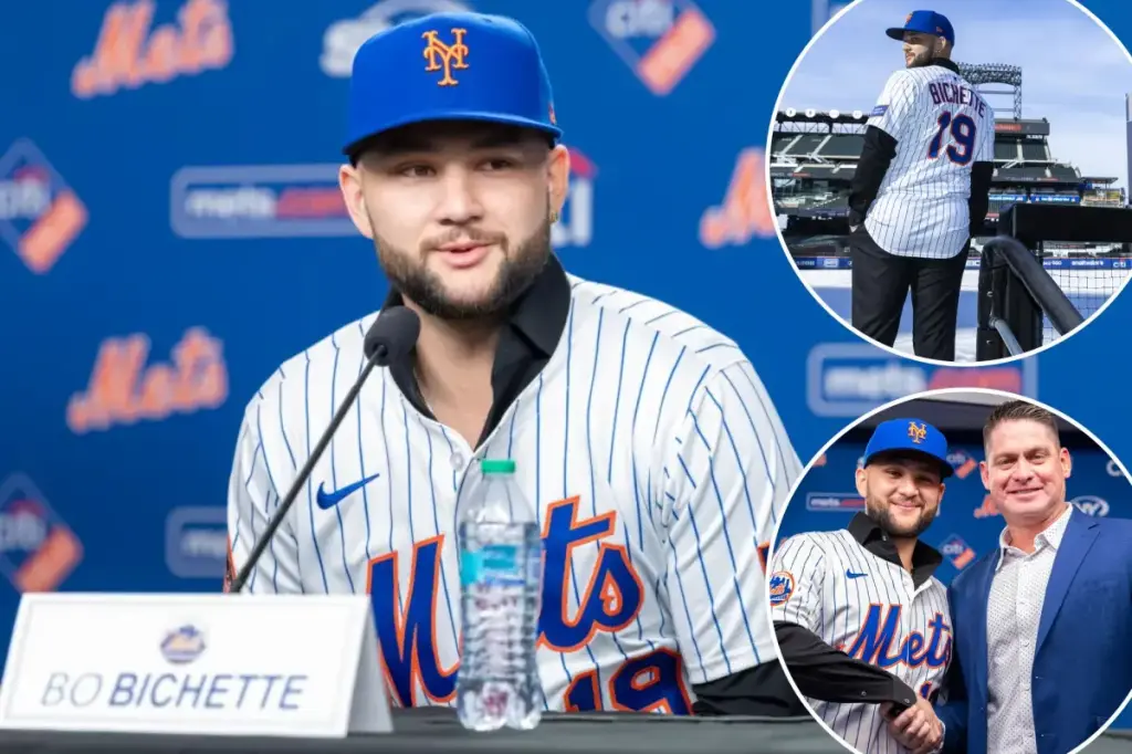 Bo Bichette shows up ready to meet the Mets' $126 million challenge.