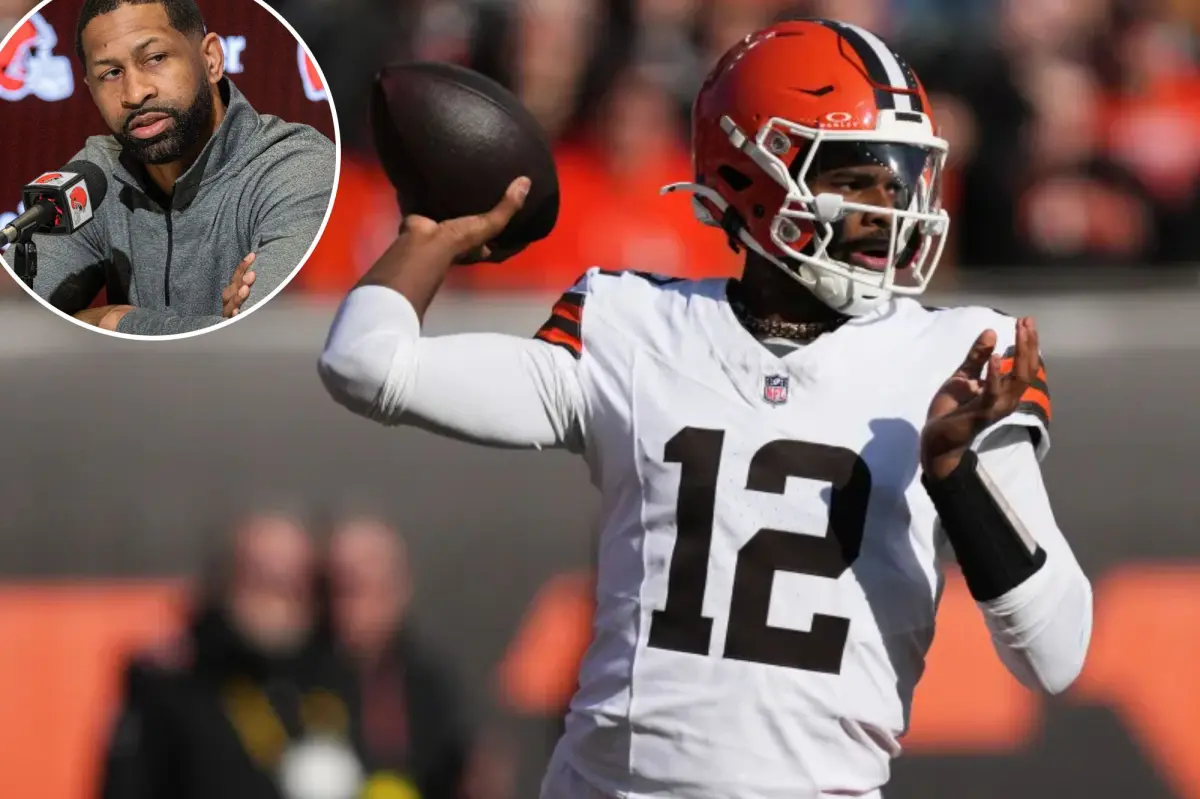 Browns' Andrew Berry discusses if Shedeur Sanders deserved the starting QB position for 2026