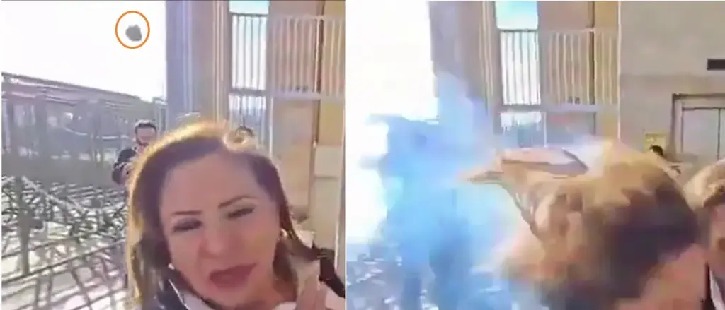 Cameraman Records Moment Grenade Strikes Congresswoman, Detonates on Head