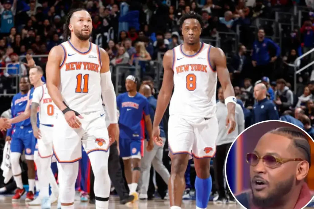 Carmelo Anthony identifies the source of the Knicks' struggles: 'Where is KAT? Where is OG?'