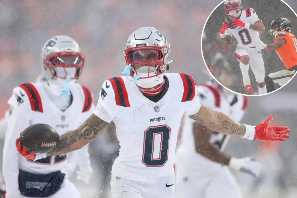 Christian Gonzalez of the Patriots redeemed himself after a costly mistake with a key play to secure the game.