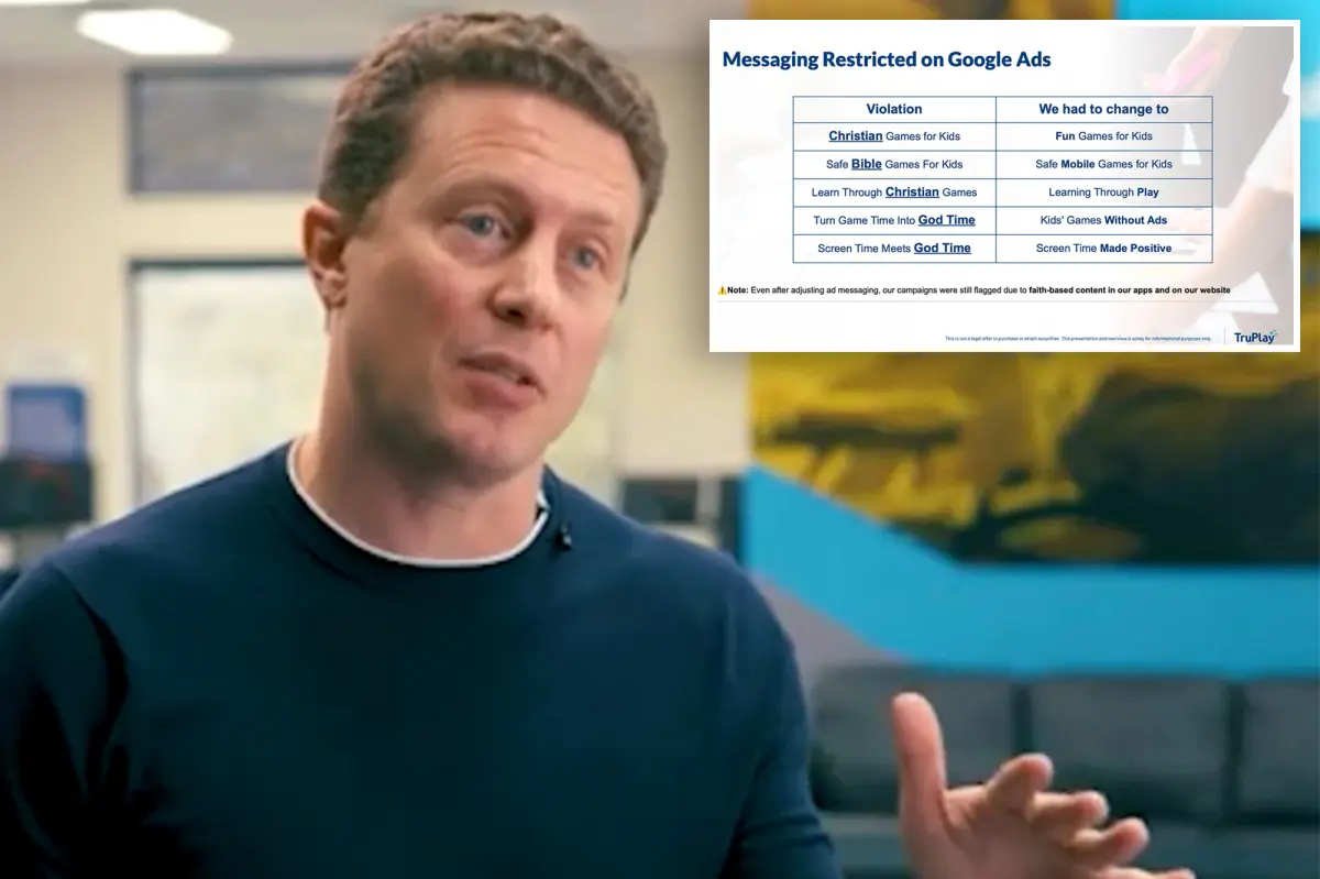 Christian children's app TruPlay says Google and TikTok have blocked ads — urges Congress to intervene: 'It's heartbreaking'