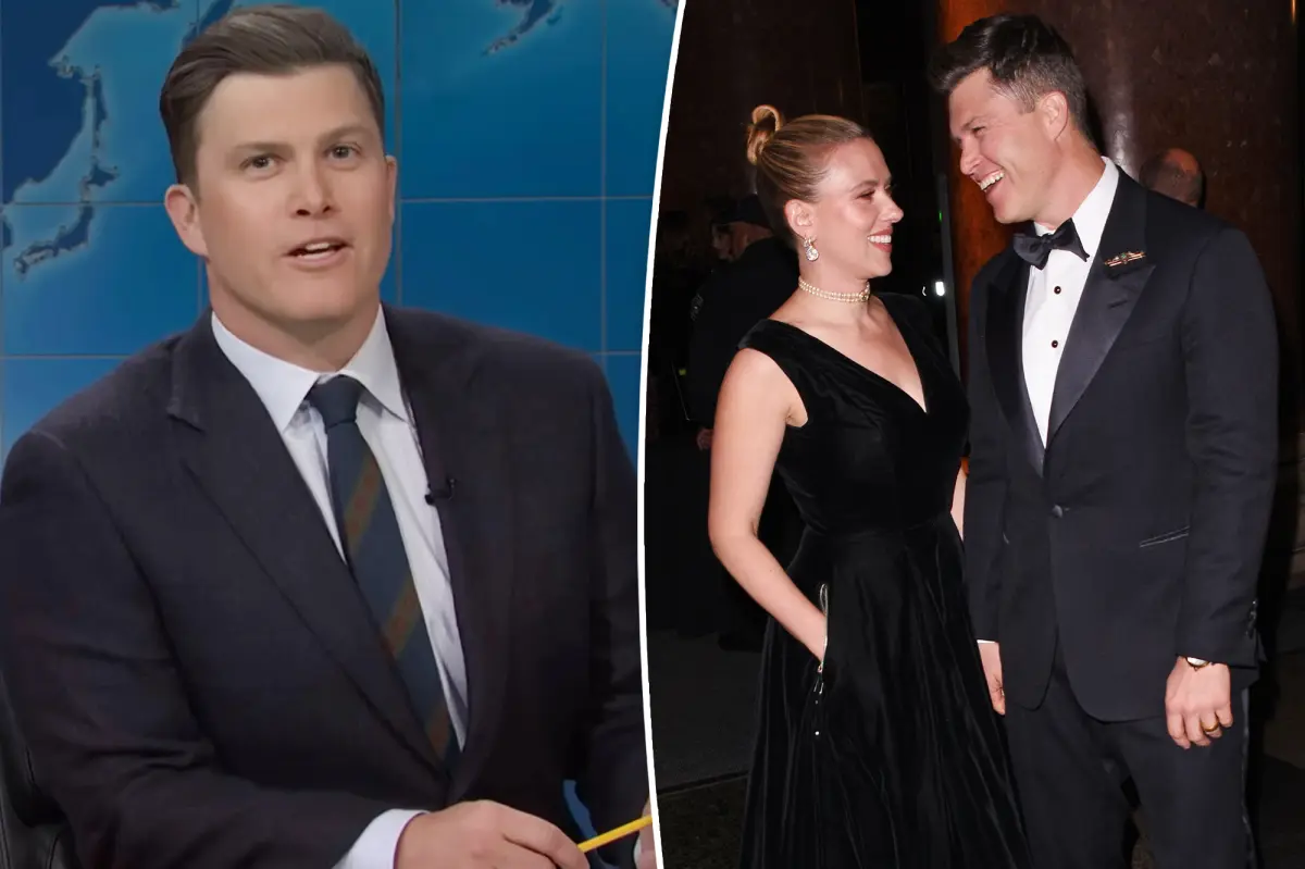 Colin Jost responds to his wife Scarlett Johansson no longer being the highest-grossing actor.