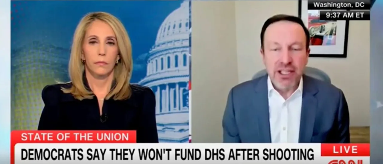 Connecticut Senator Chris Murphy Almost Guarantees Another Shutdown Due to DHS 'Killing' People