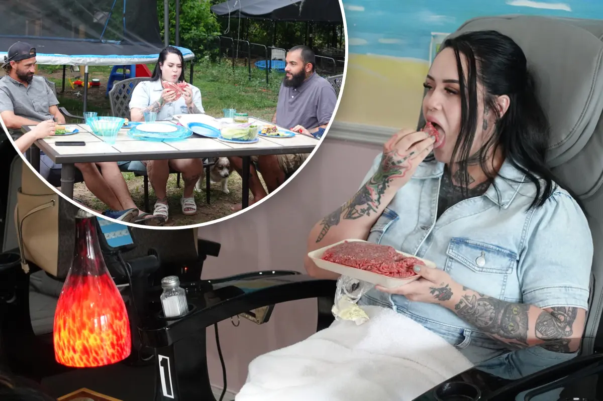 Consuming 2 pounds of raw meat daily caused an unusual infection