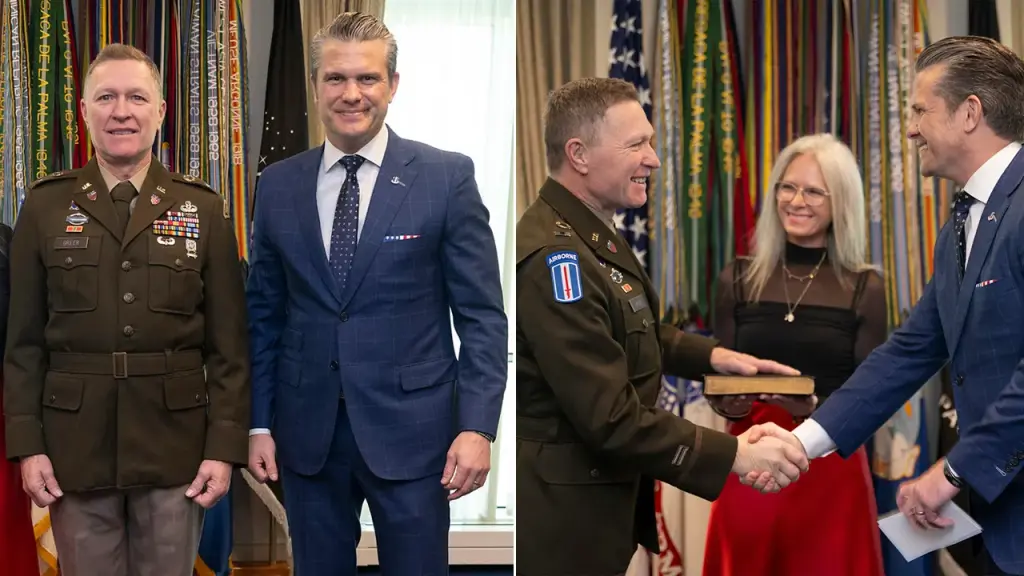 Craig Morgan elevated to Chief Warrant Officer II at the Pentagon