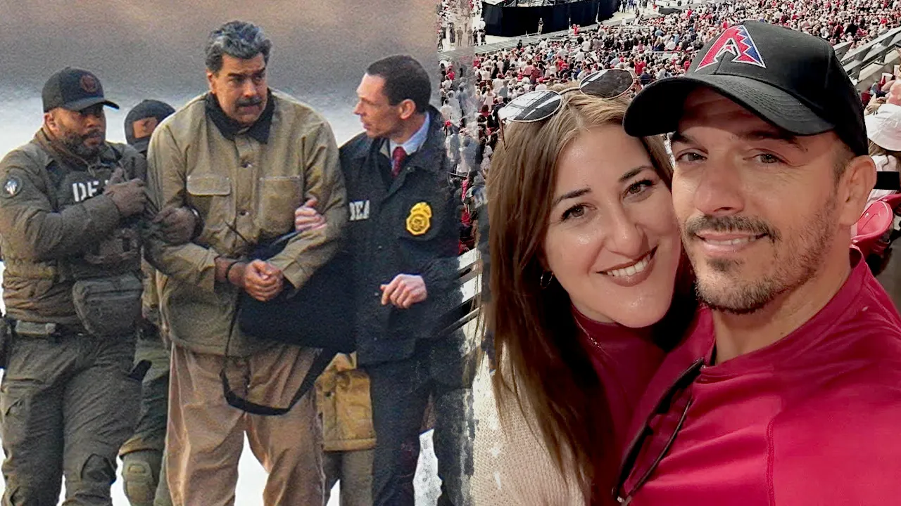 Cuban influencers Yoel and Mari Diaz happily celebrate the capture of Maduro