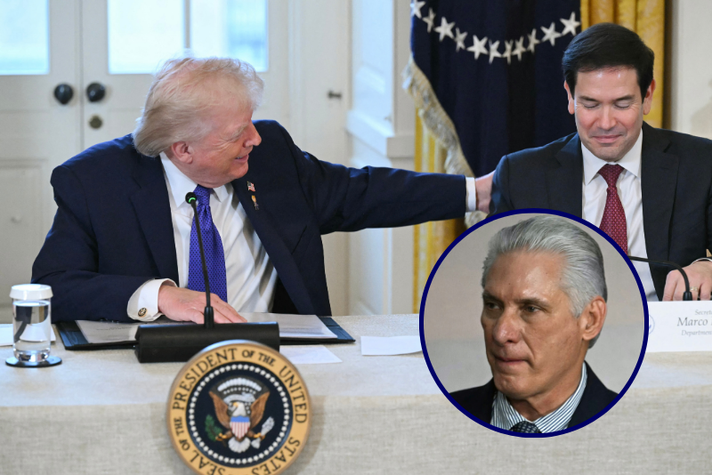 Cuban officials react to Trump's joking remark about Marco Rubio potentially leading Cuba.