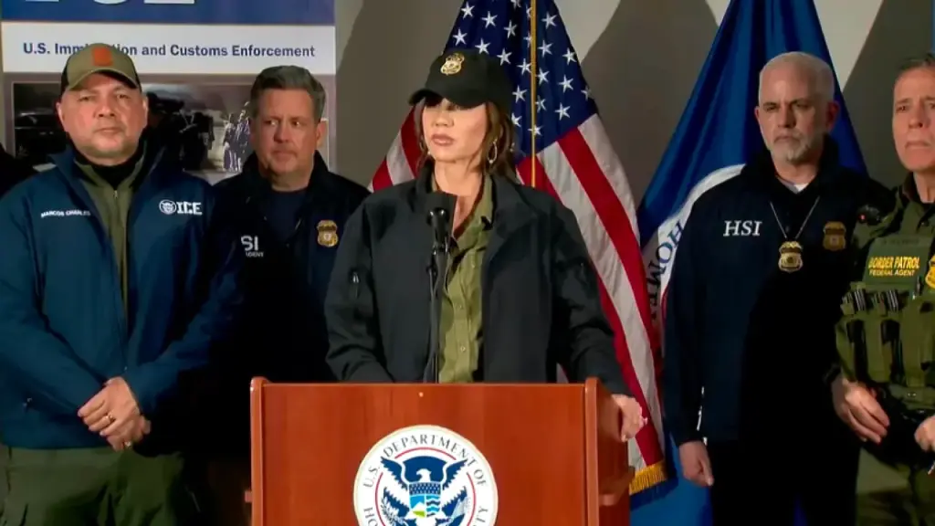 DHS Secretary Kristi Noem claimed that the ICE shooting victim was 'following' agents.