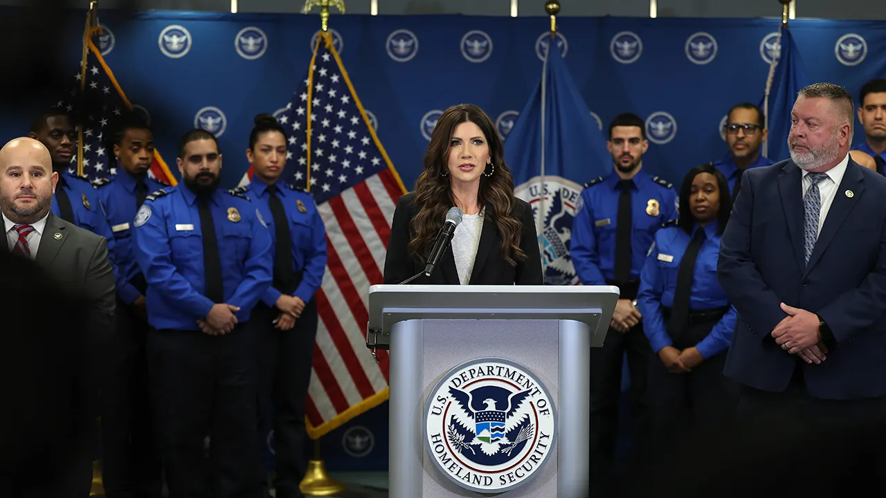 DHS Secretary Kristi Noem highlights TSA operations at Miami International Airport