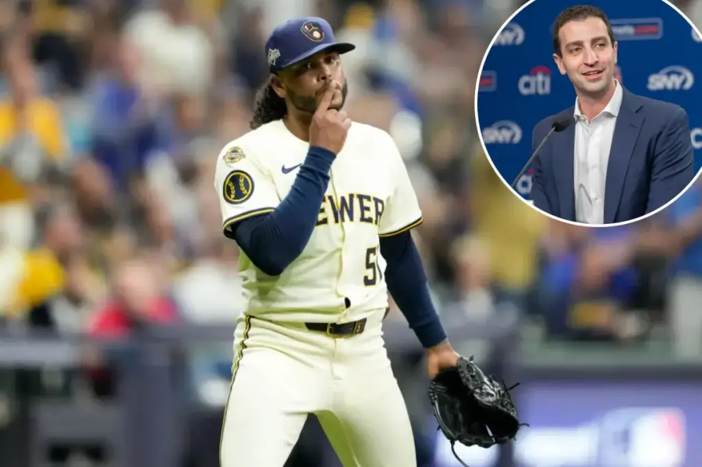 David Stearns believes Freddy Peralta will provide stability to the rotation.