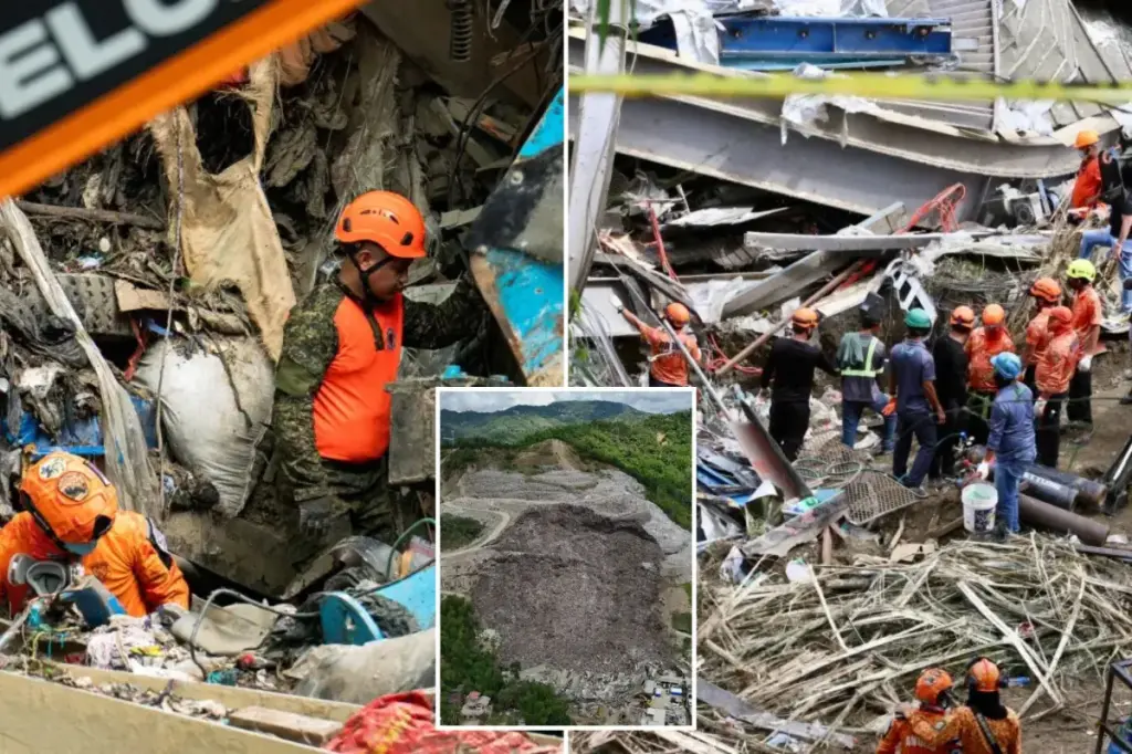 Death toll from Philippines garbage landslide climbs to four, 12 workers saved, many still missing