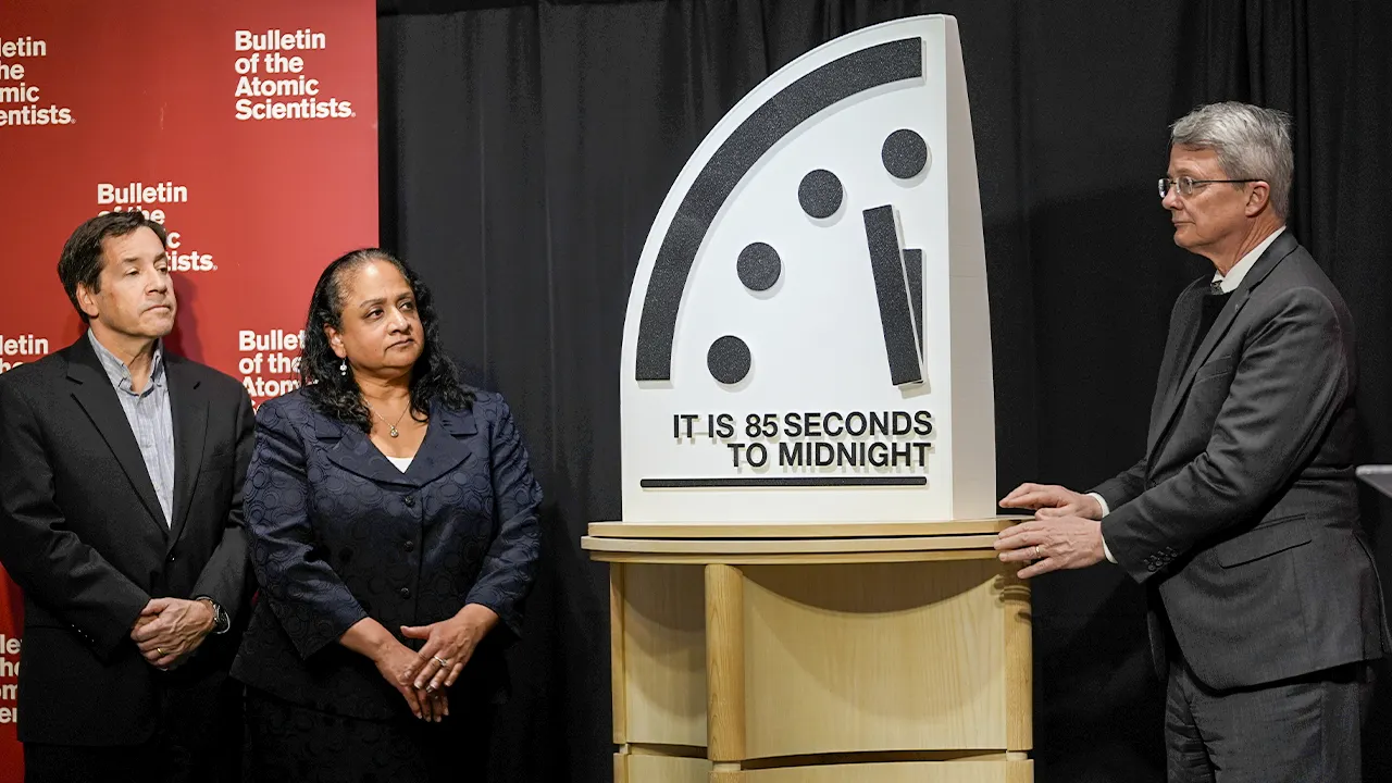 Doomsday Clock now at 85 seconds to midnight due to nuclear and climate threats