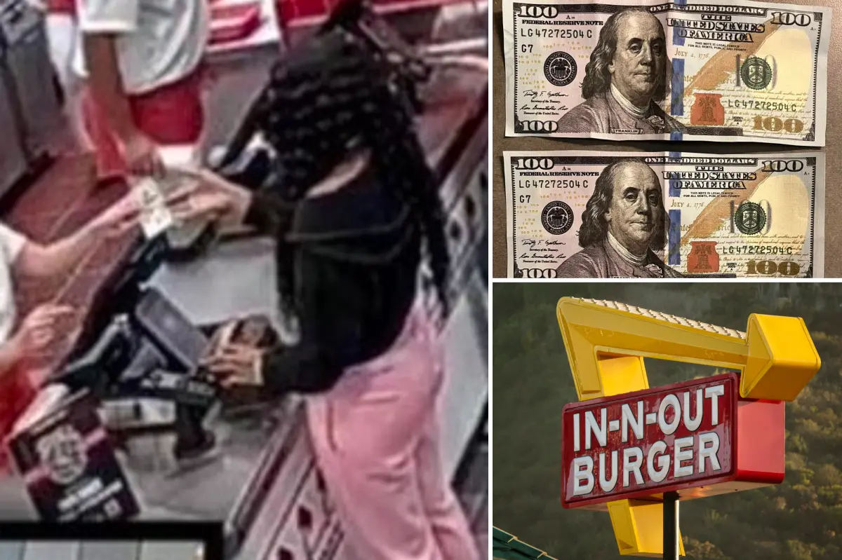 Double trouble for In N Outs in Southern California as women use fake $100 bills to make off with burgers