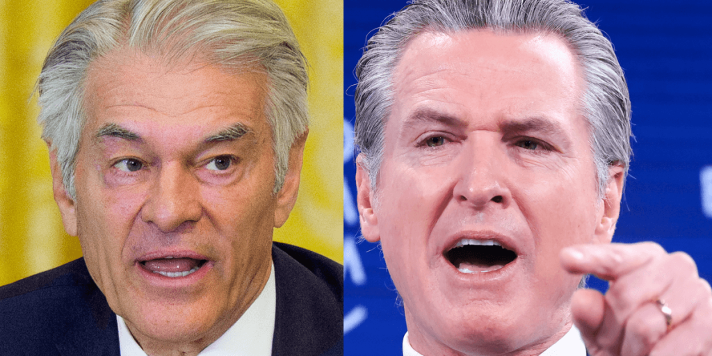 Dr. Oz reveals claimed fraud in Los Angeles, prompting Gavin Newsom to seek an inquiry into his 'racially charged' accusations.