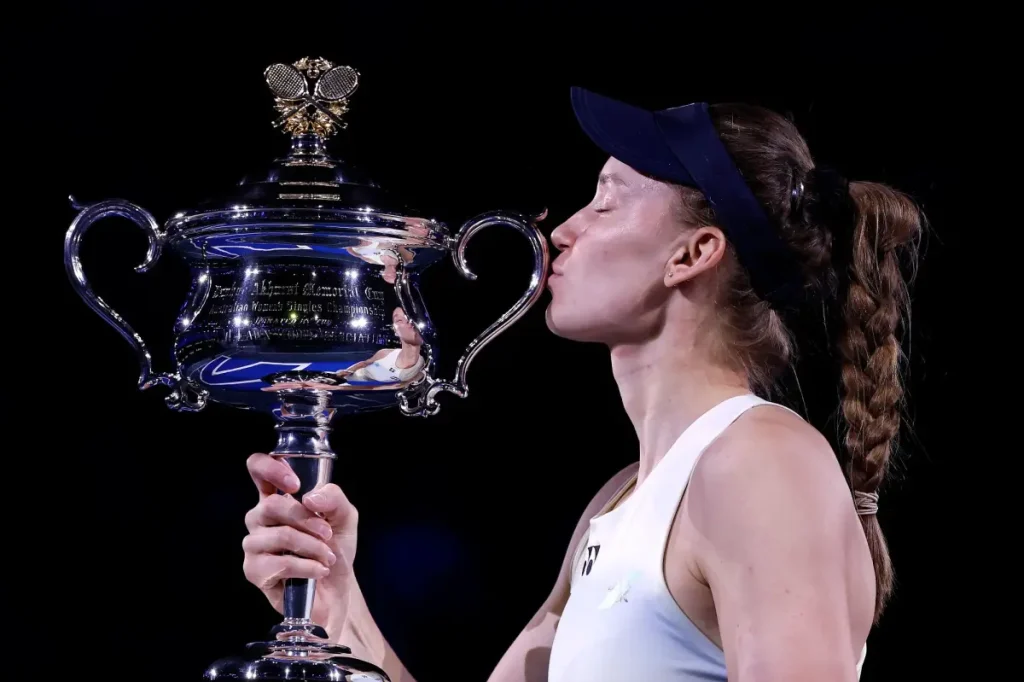 Elena Rybakina defeats top-ranked Aryna Sabalenka to claim the Australian Open title.
