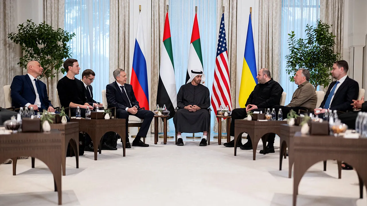 Envoys from the US, Russia, and Ukraine meet in Abu Dhabi to discuss territorial issues