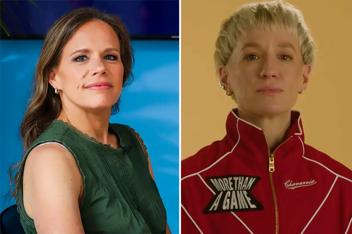 Ex-gymnast Jennifer Sey calls out Megan Rapinoe for being dishonest after trans ad is released.
