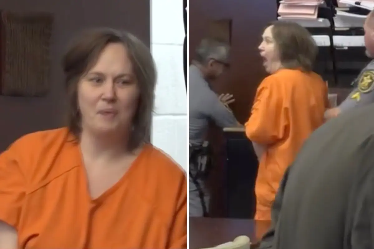 Florida woman Amanda Cook removed from courtroom after outburst during her life sentence for killing roommate.