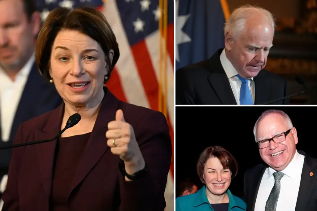 Focus on Amy Klobuchar as rumors of a governor bid arise after Tim Walz's unexpected departure