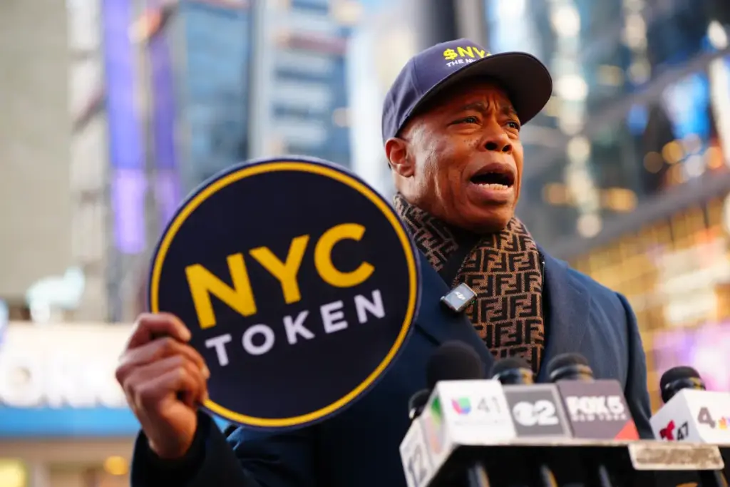 Former NYC Mayor Adams introduces 'NYCToken' cryptocurrency that he asserts will combat antisemitism.
