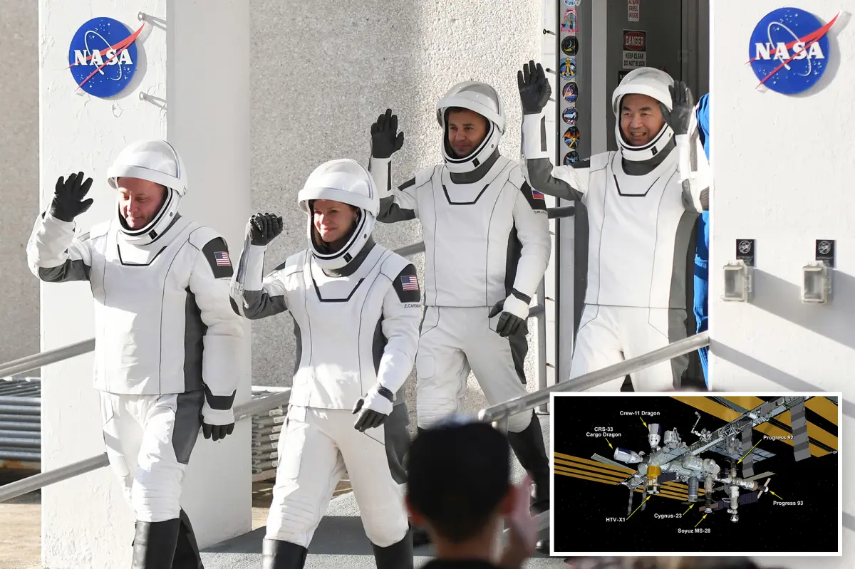 Four-person crew headed back to Earth this week after astronaut experiences a health issue.