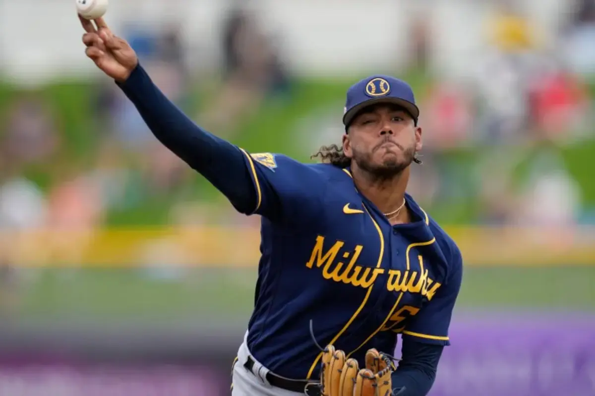 Freddy Peralta excited about opportunity with the Mets but isn't discussing a contract extension at this time.