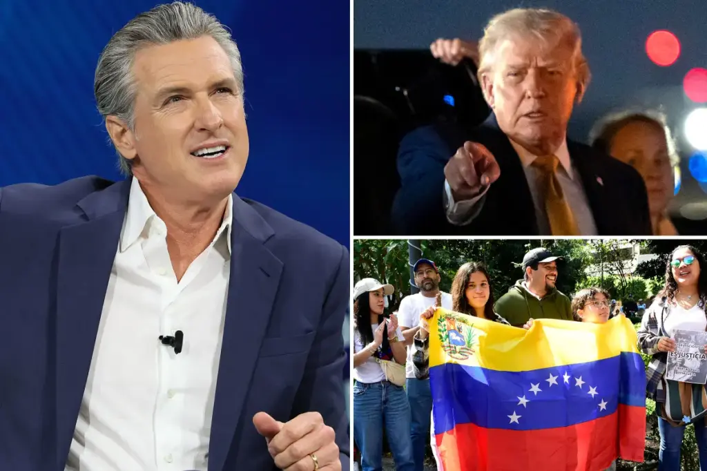 Gavin Newsom criticizes Donald Trump over the arrest of Nicolas Maduro