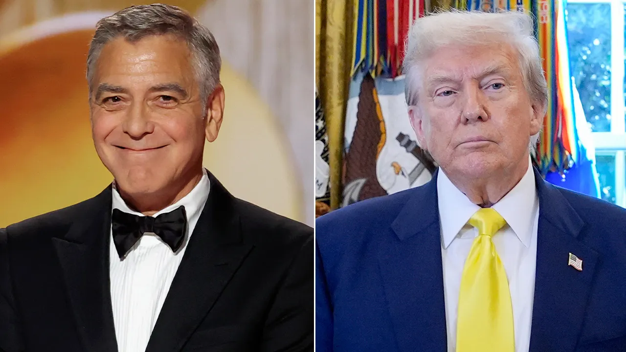 George Clooney uses French at the Golden Globes following Trump's citizenship remarks
